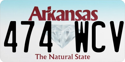 AR license plate 474WCV