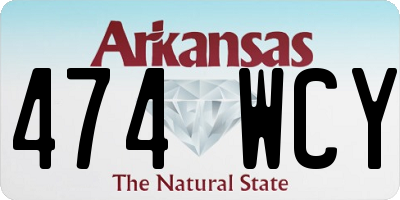 AR license plate 474WCY