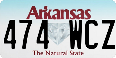 AR license plate 474WCZ