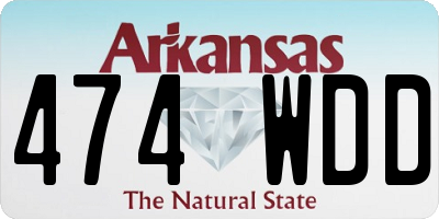 AR license plate 474WDD