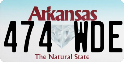 AR license plate 474WDE