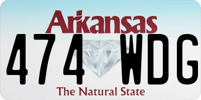 AR license plate 474WDG