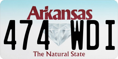 AR license plate 474WDI