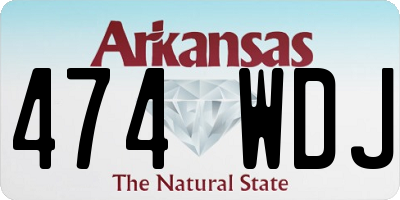 AR license plate 474WDJ
