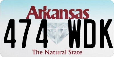 AR license plate 474WDK