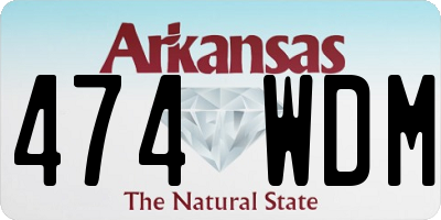 AR license plate 474WDM