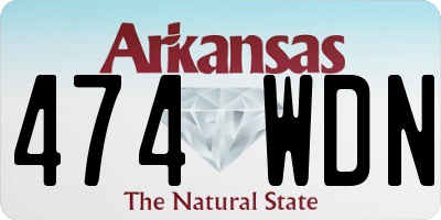 AR license plate 474WDN