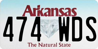 AR license plate 474WDS