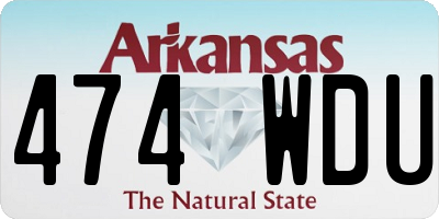 AR license plate 474WDU