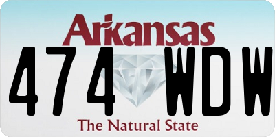 AR license plate 474WDW