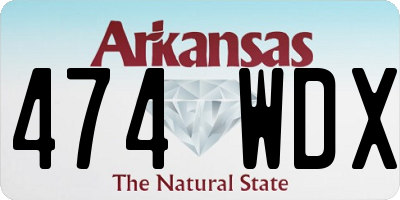 AR license plate 474WDX