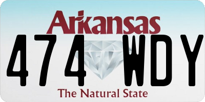 AR license plate 474WDY