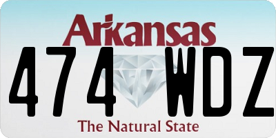 AR license plate 474WDZ