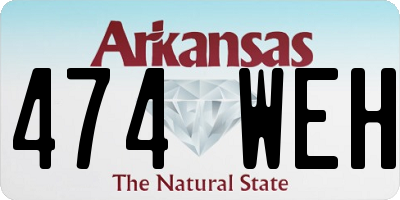 AR license plate 474WEH