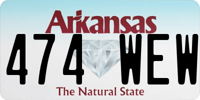 AR license plate 474WEW