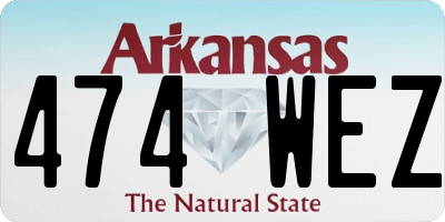 AR license plate 474WEZ