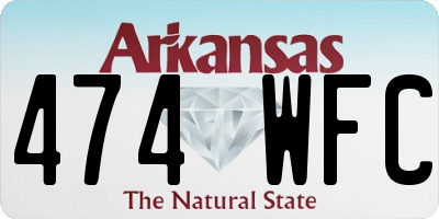 AR license plate 474WFC