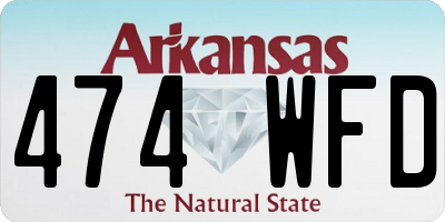 AR license plate 474WFD