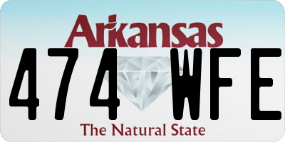 AR license plate 474WFE