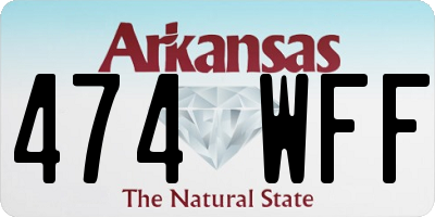AR license plate 474WFF