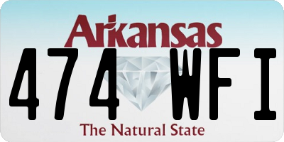 AR license plate 474WFI