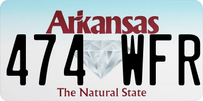 AR license plate 474WFR