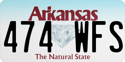 AR license plate 474WFS