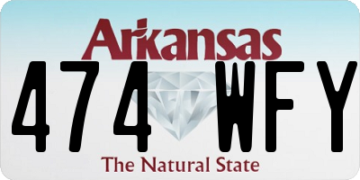 AR license plate 474WFY