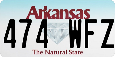 AR license plate 474WFZ