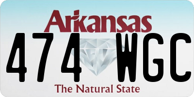 AR license plate 474WGC