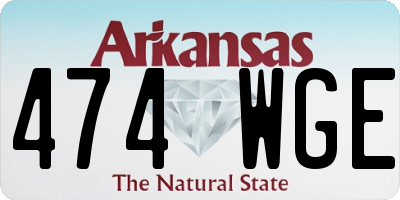 AR license plate 474WGE