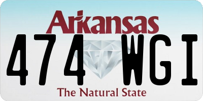 AR license plate 474WGI