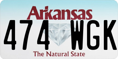 AR license plate 474WGK