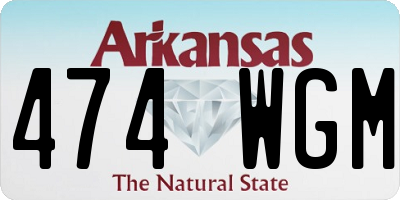 AR license plate 474WGM