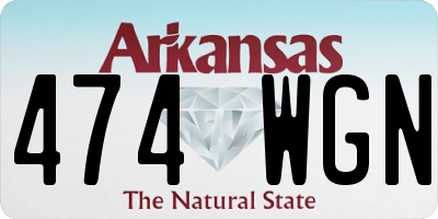 AR license plate 474WGN