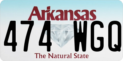 AR license plate 474WGQ