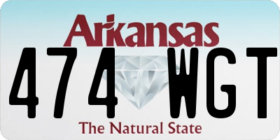 AR license plate 474WGT