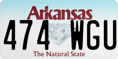 AR license plate 474WGU