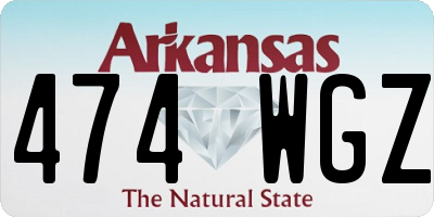 AR license plate 474WGZ