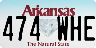 AR license plate 474WHE