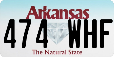 AR license plate 474WHF
