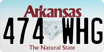 AR license plate 474WHG