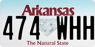 AR license plate 474WHH