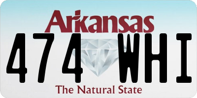AR license plate 474WHI