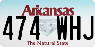 AR license plate 474WHJ