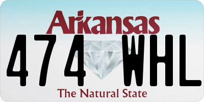 AR license plate 474WHL