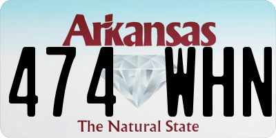 AR license plate 474WHN