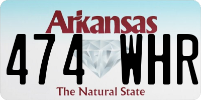 AR license plate 474WHR