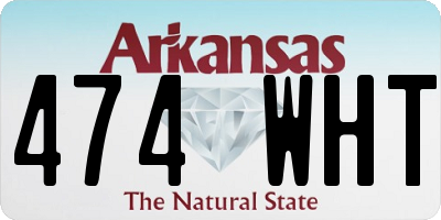 AR license plate 474WHT