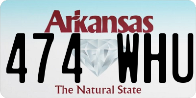 AR license plate 474WHU